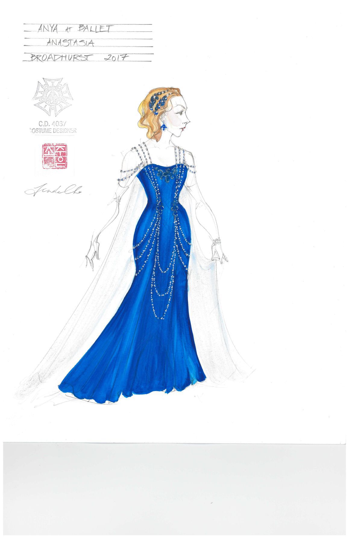 Anastasia blue dress